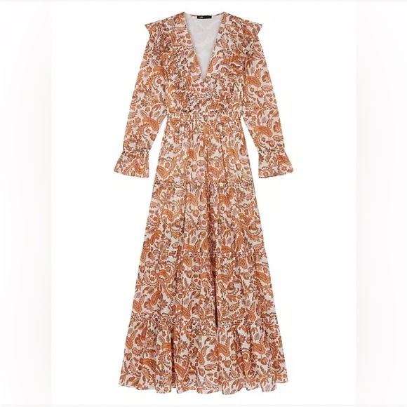 Ruflina Women’s Paisley Print Maxi Dress - Picture 1 of 5